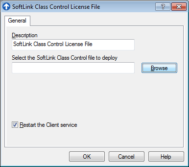 Browse for SoftLINK License File