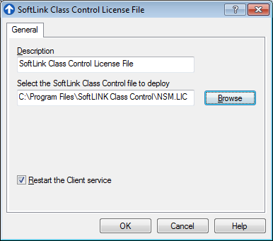 Select SoftLINK License File