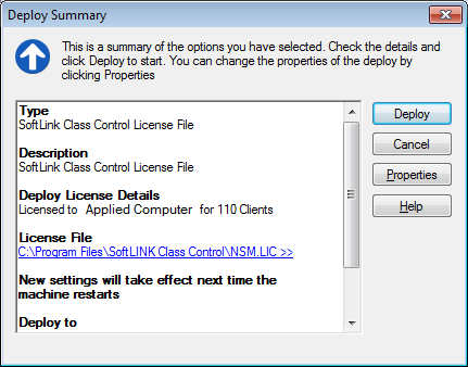 Deploy SoftLINK License File to Client Workstations
